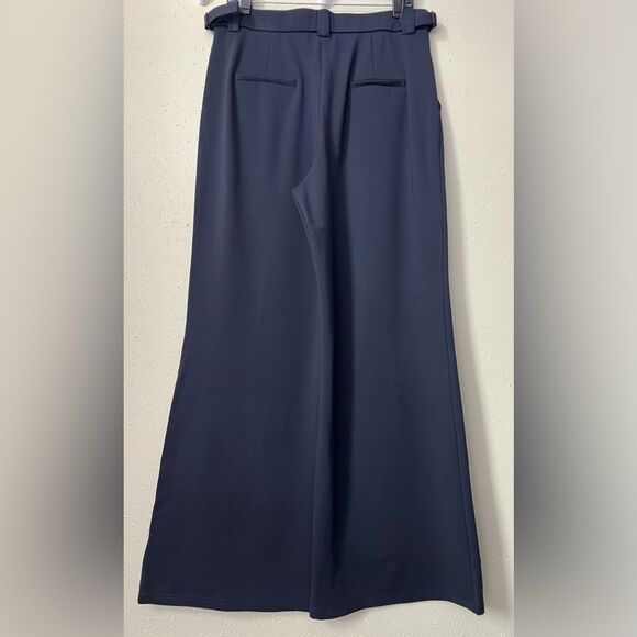 NWT OGL Ponte-De-Roma High Rise Pull-on Wide Leg Pant with Adjustable Bar Size L - Picture 4 of 10